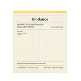 Biodance Radiant Vita Niacinamide Real Deep Mask (4 PCs) - Fanxi Life