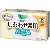 Kao Laurier Happy Skin Ultra Slim Sanitary Pads 17cm 32 Pack - Fanxi Life