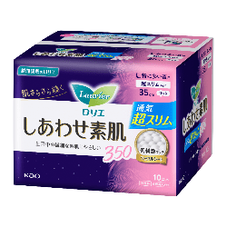 KAO LAURIER Sanitary Pads Ultra Slim for Night 35cm 10pcs - Fanxi Life