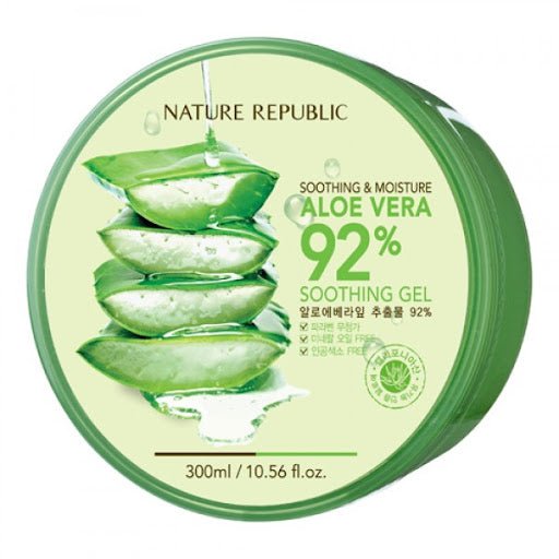 NATURE REPUBLIC Aloe Vera 92% Soothing Gel Tub (300ml) - Fanxi Life