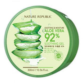 NATURE REPUBLIC Aloe Vera 92% Soothing Gel Tub (300ml) - Fanxi Life
