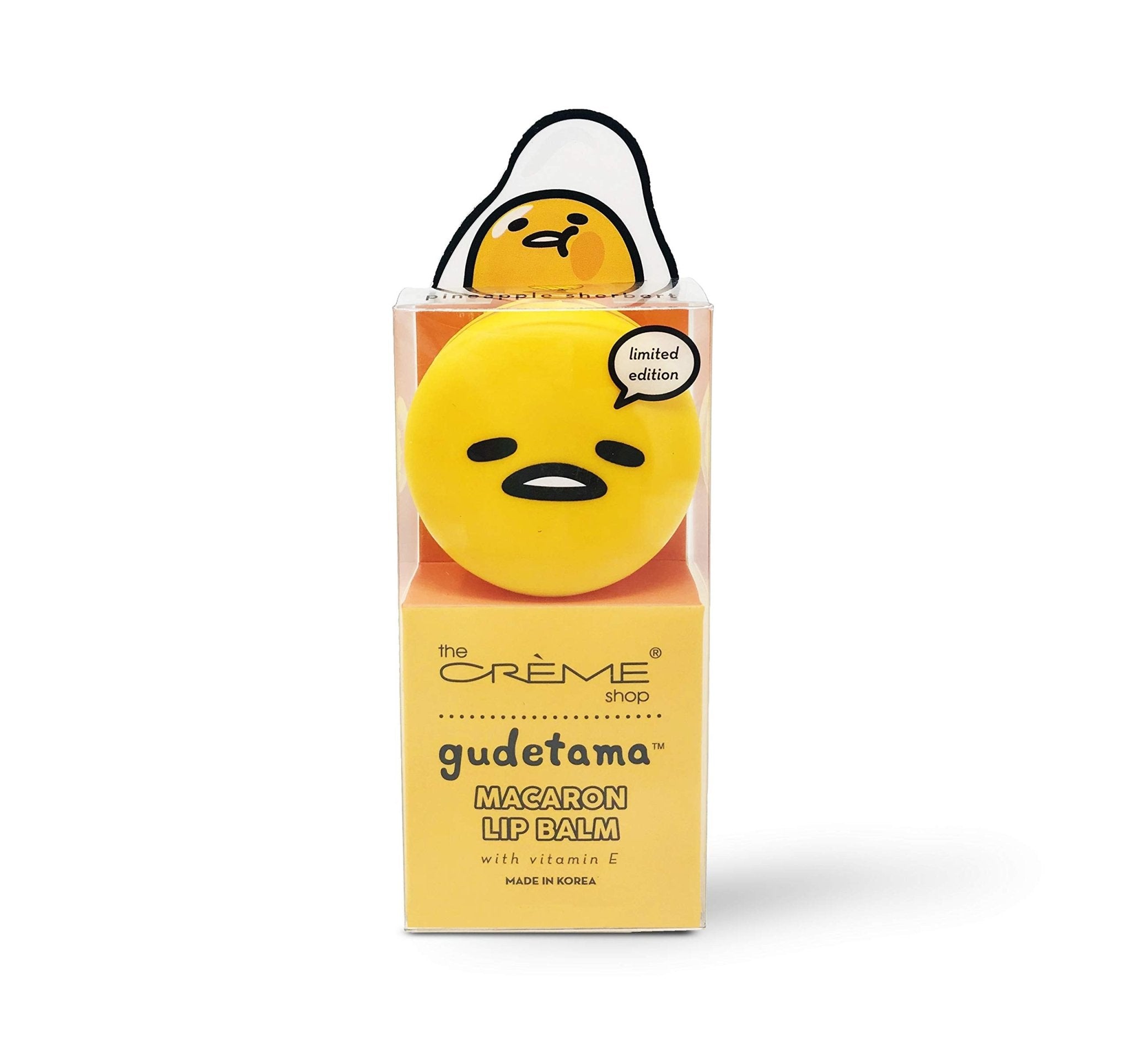 The Crème Shop x Gudetama Macaron Lip Balm (9g) - Fanxi Life