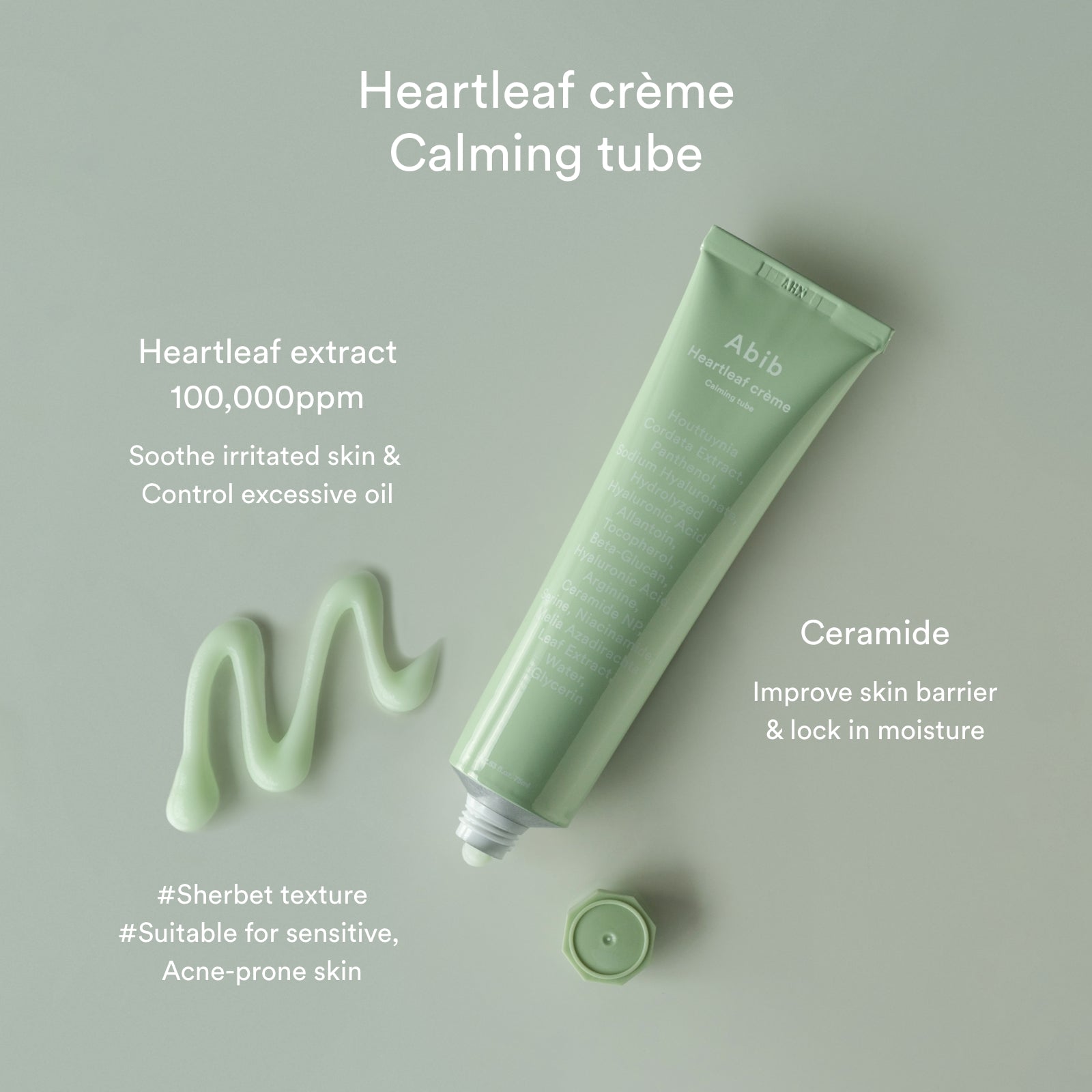 Abib Heartleaf Crème Calming Tube (75ml) - Fanxi Life