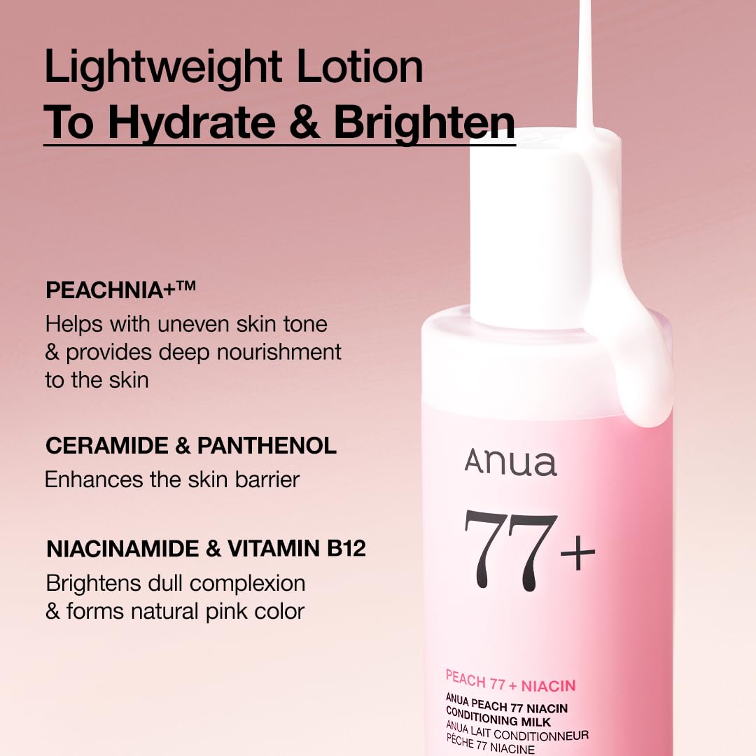 ANUA Peach 77% Niacin Conditioning Milk (150ml) - Fanxi Life