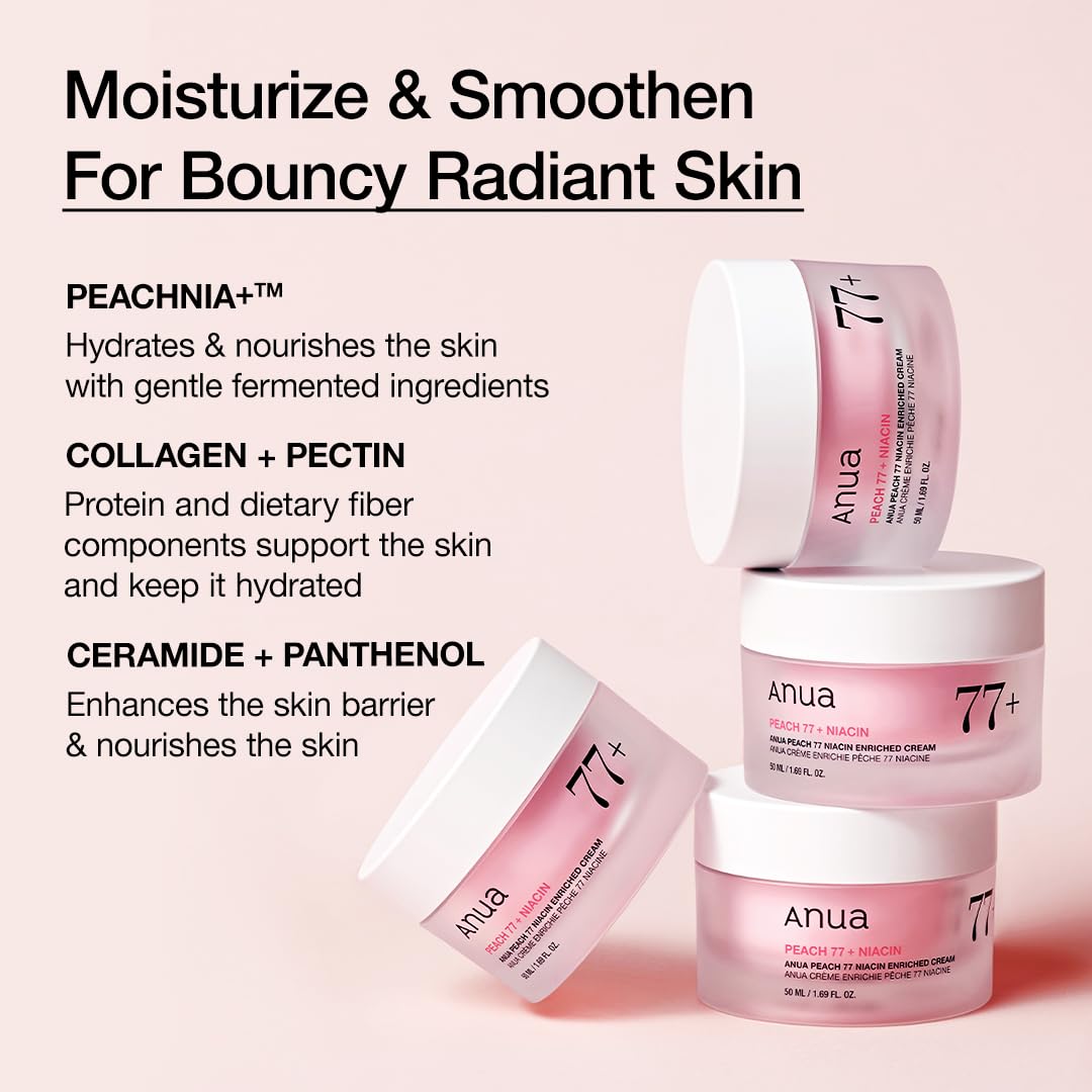 ANUA Peach 77% Niacin Enriched Cream (50ml) - Fanxi Life