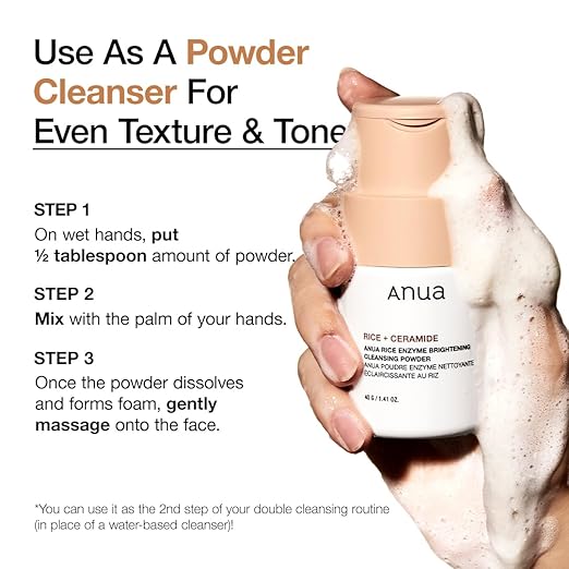 ANUA Rice Enzyme Brightening Cleansing Powder (40g) - Fanxi Life