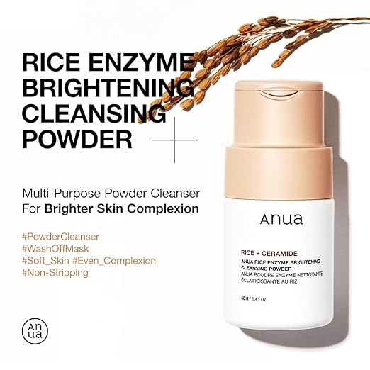 ANUA Rice Enzyme Brightening Cleansing Powder (40g) - Fanxi Life
