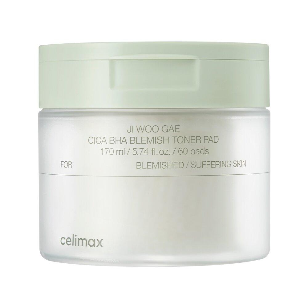 celimax Ji Woo Gae Cica BHA Blemish Toner Pad (60pcs) - Fanxi Life