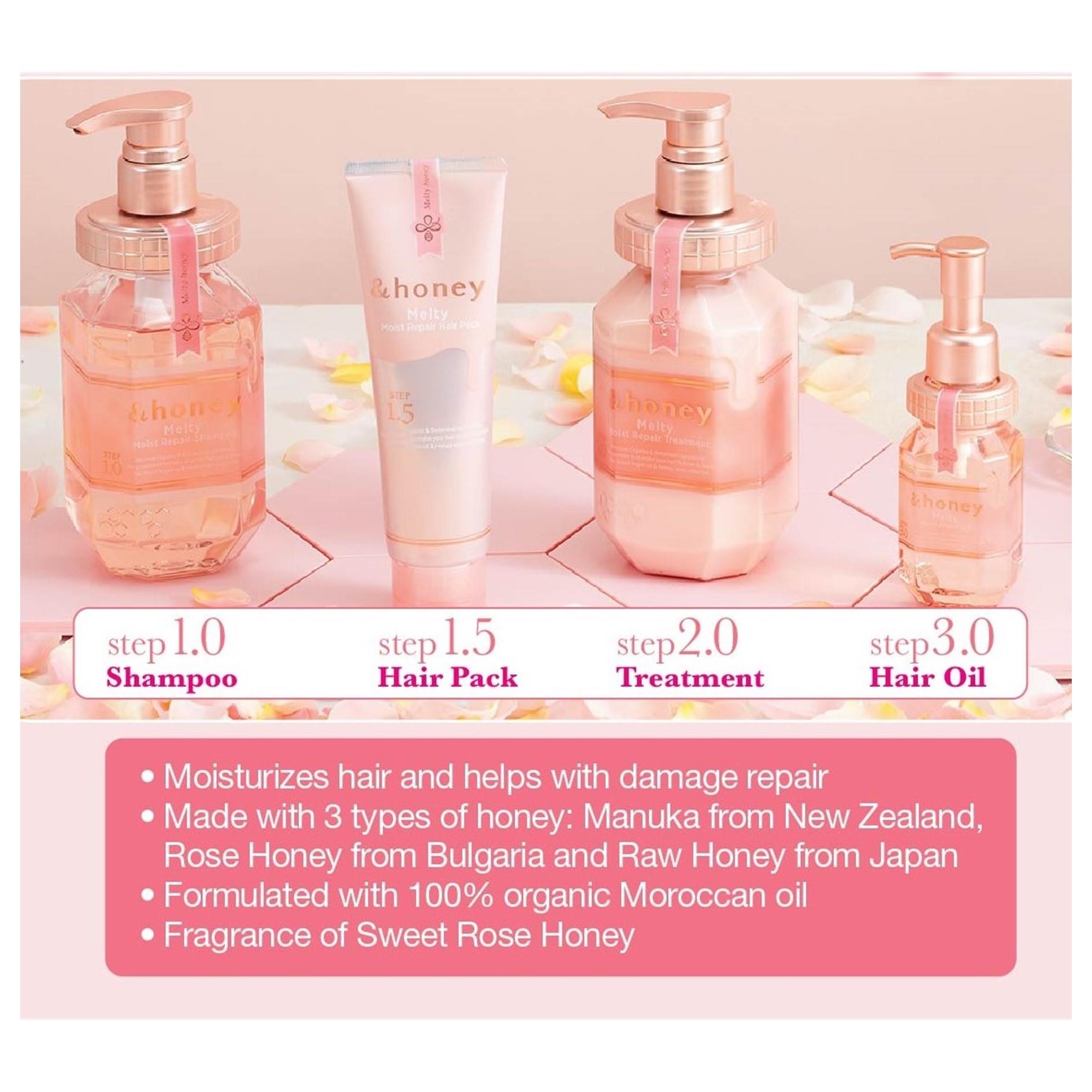 &honey Melty Moist Repair Hair Pack 1.5 (130g) - Fanxi Life