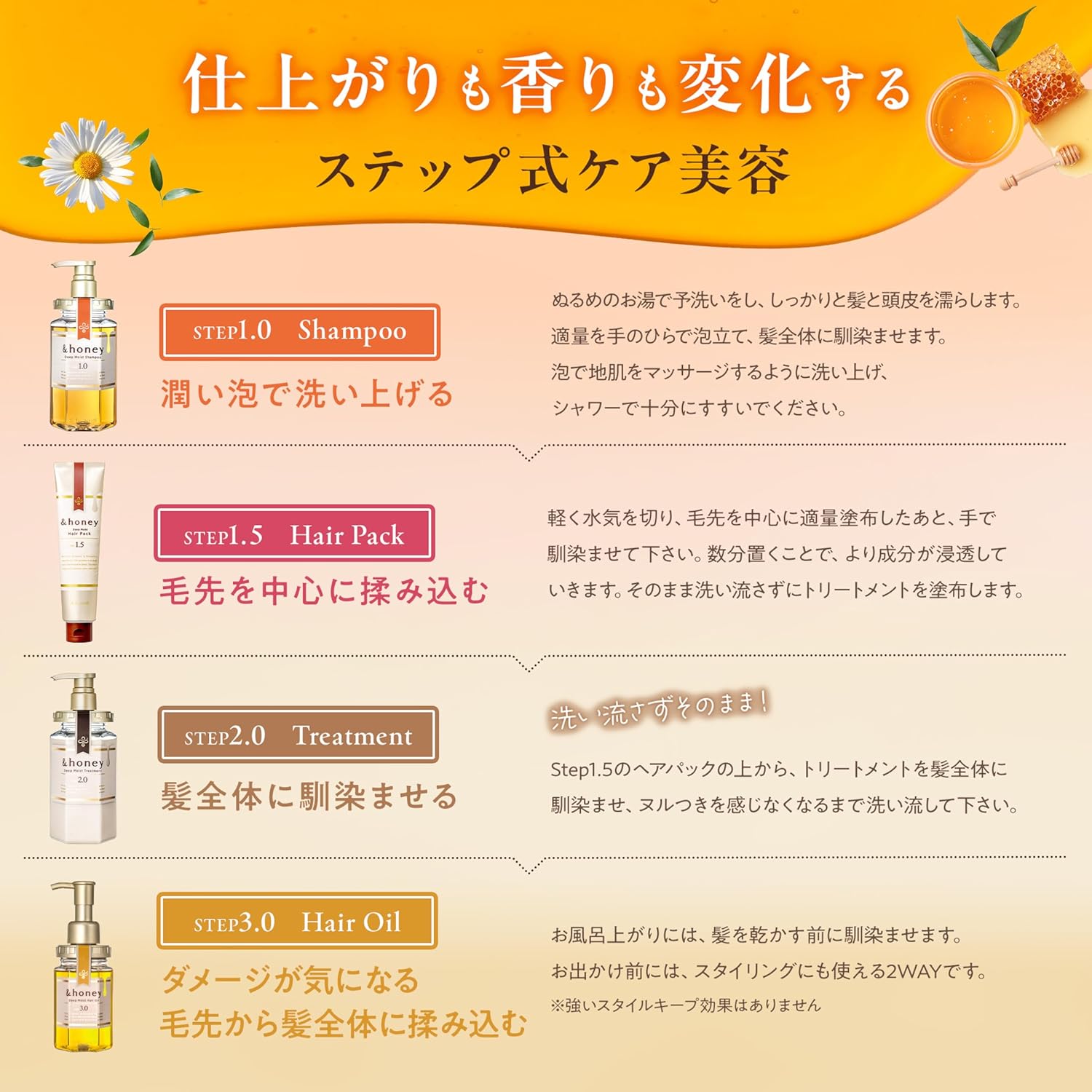 &honey Melty Moist Shine Hair Oil 3.0 (100ml) - Fanxi Life