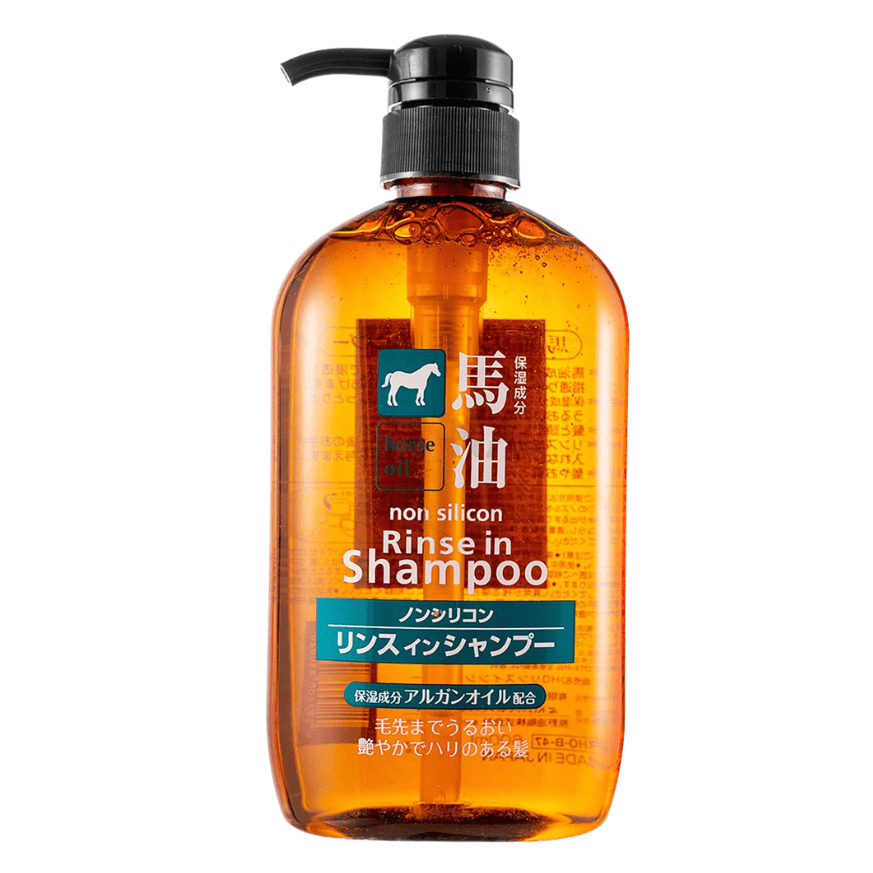 KUMANOYUSHI Horse Oil Non Silicone Rinse In Shampoo (600ml) - Fanxi Life