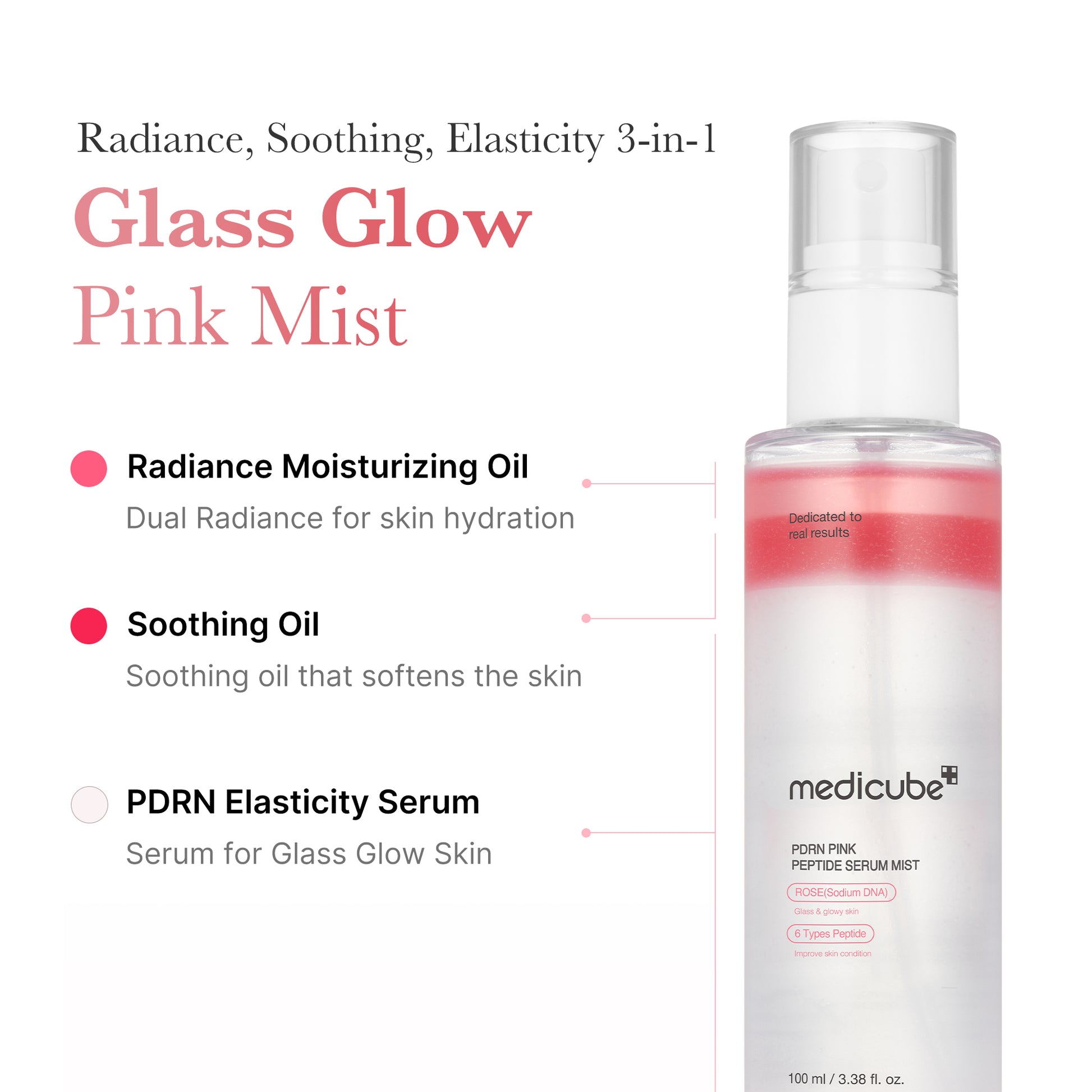 Medicube PDRN Pink Peptide Serum Mist (100ml) - Fanxi Life