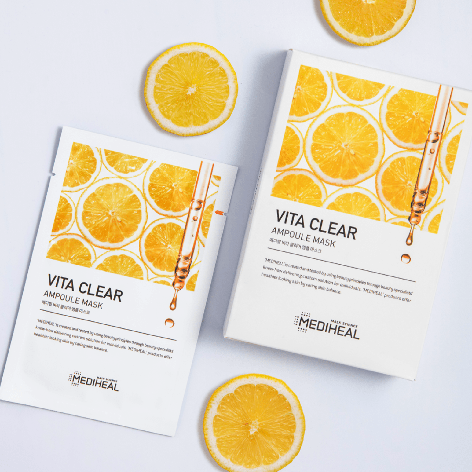 MEDIHEAL Vita Clear Ampoule Mask (10 PCs) - Fanxi Life