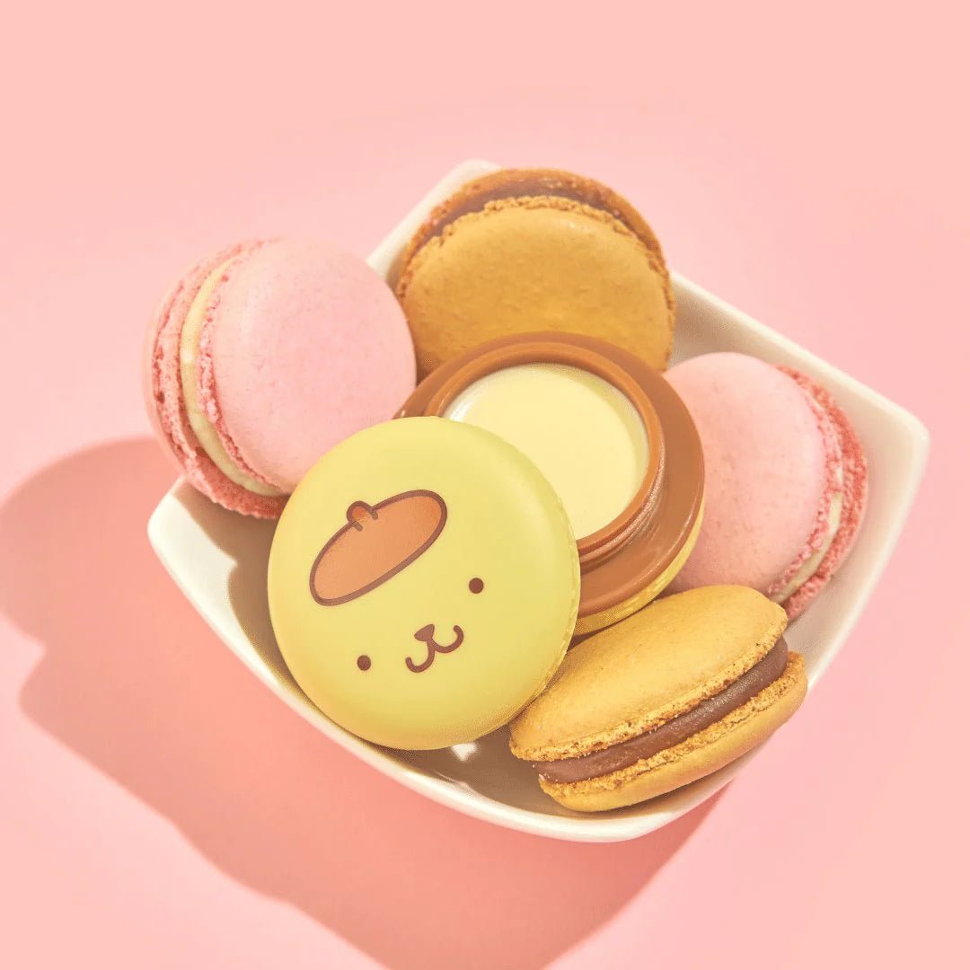 The Crème Shop x Pompompurin Macaron Lip Balm (9g) - Fanxi Life