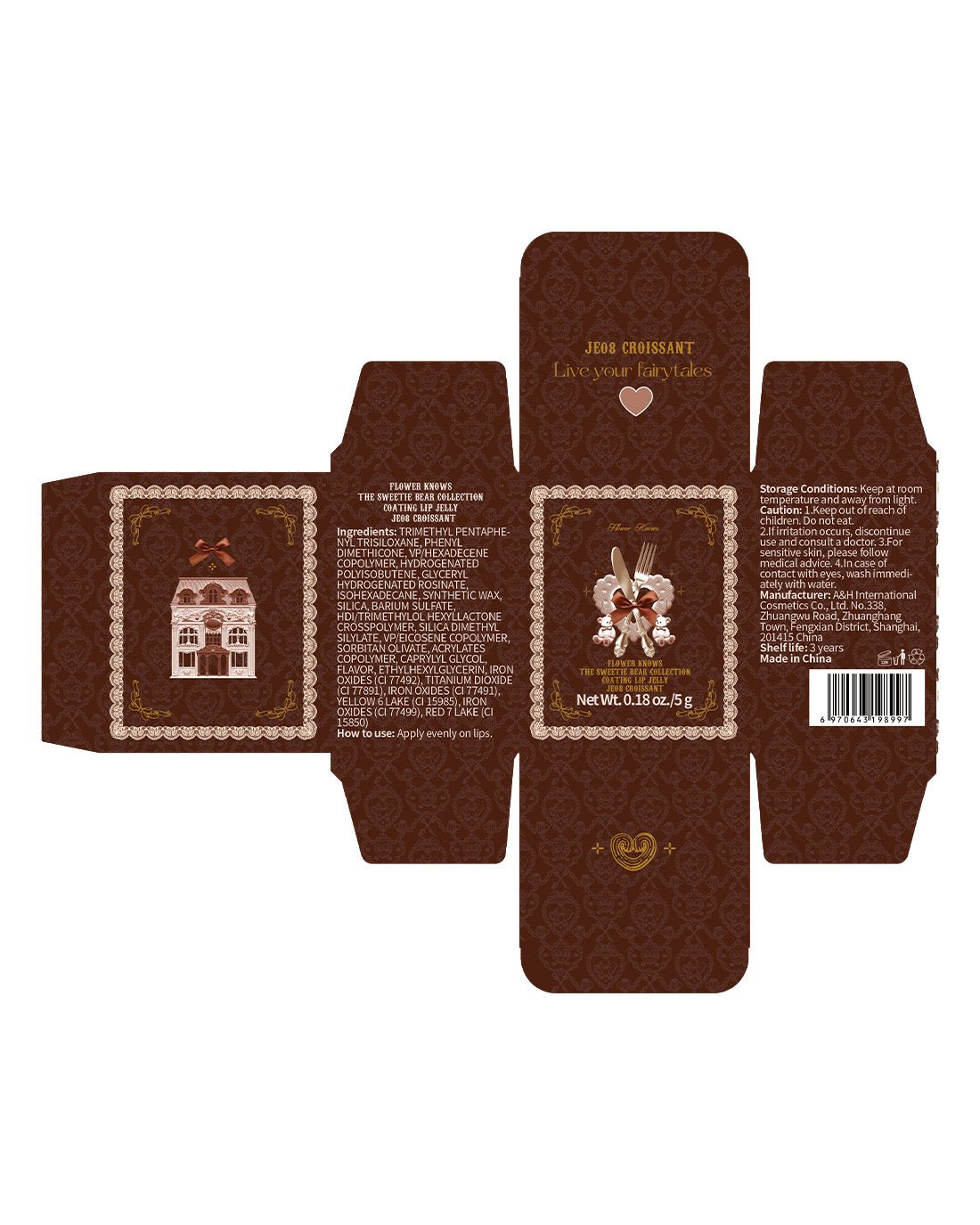 The Sweetie Bear Coating Lip Jelly - Fanxi Life