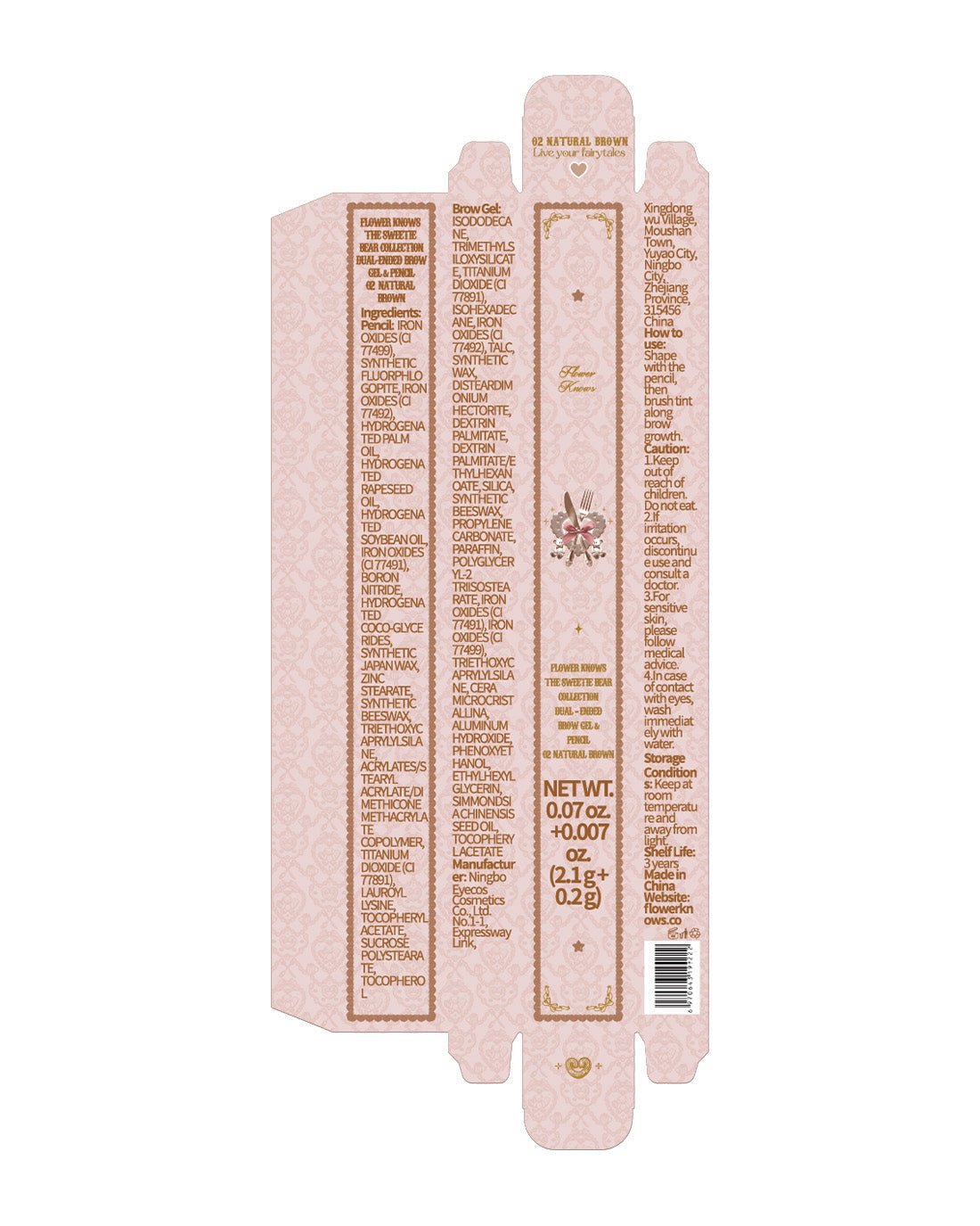The Sweetie Bear Dual - Ended Brow Gel & Pencil - Fanxi Life