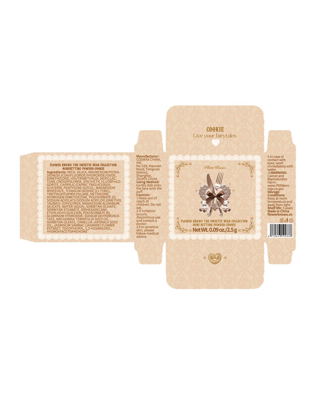 The Sweetie Bear Mini Setting Powder - Fanxi Life